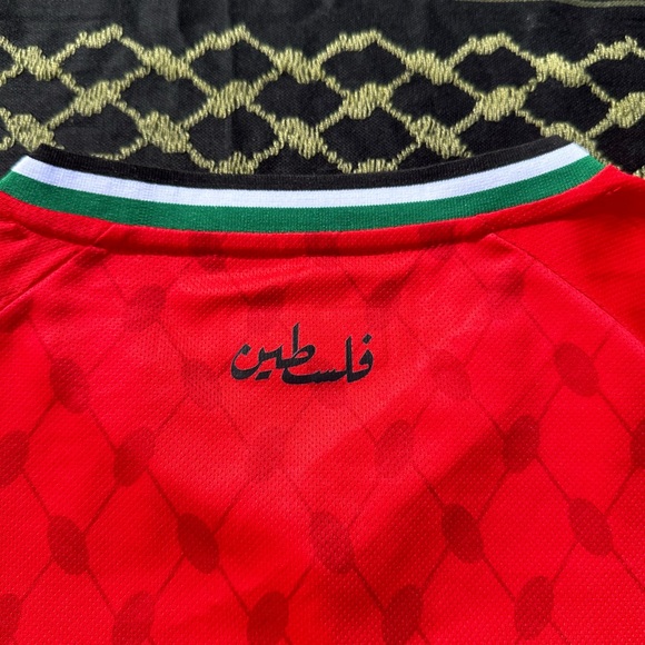 Palestine 2025 2026 Home Jersey Red Kelme Soccer - Picture 5 of 5